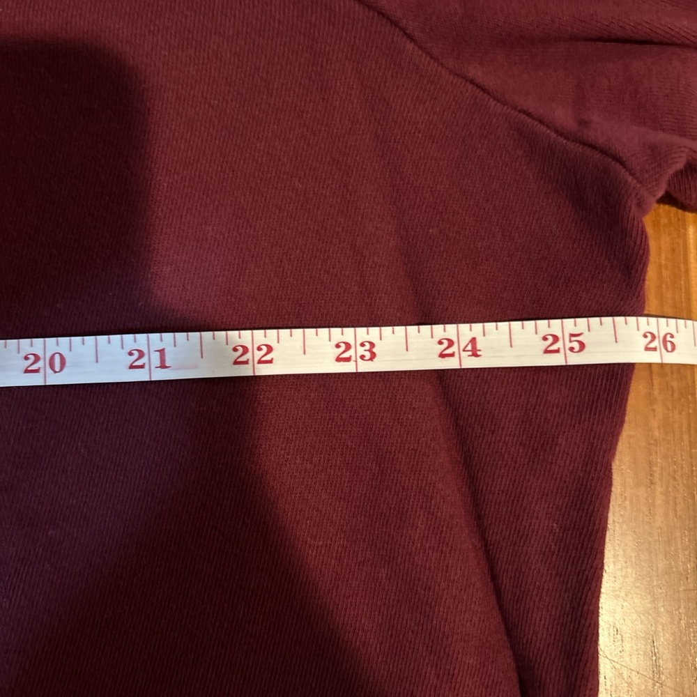 Burgundy Holiday Sweatshirt with Festive Retro Design - Picture 4 of 6